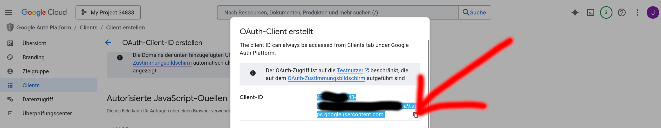Autorisierte JavaScript-Quellen